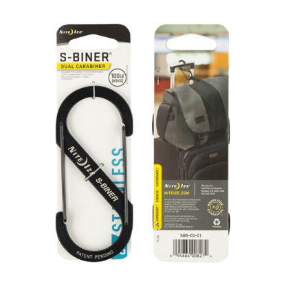 S-Biner Black Stainless Steel Dual Carabiner #5