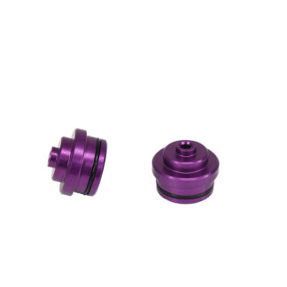 Bike Fork Mount Fits Diameter 05mm Axle x 100mm Fork Width - Compatible with Sliding Tray or Extrusion Rails (Purple)