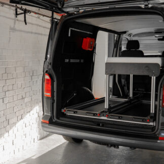 SWB/LWB - Twin Sliding Tray +  Removable Extending Single Bed (Driver Side)