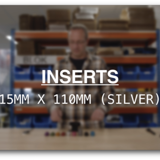 Fork Mount Inserts Fit Diameter 15mm Axle x 110mm Fork Width (SILVER) *Universal